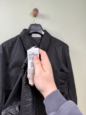 Stone Island Black Nylon Metal Overshirt