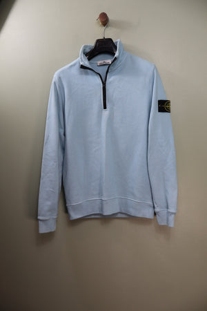 Stone Island Baby Blue 1/4 Zip Jumper