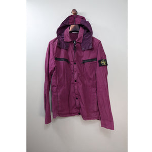 Stone Island Purple Hooded Overshirt