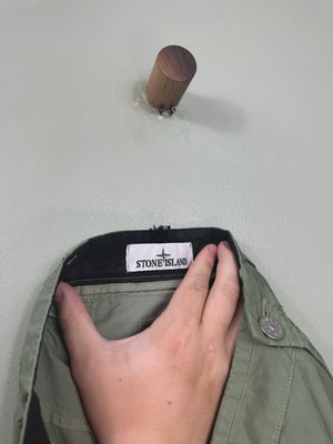 Stone Island Green LO-W Cargo Shorts