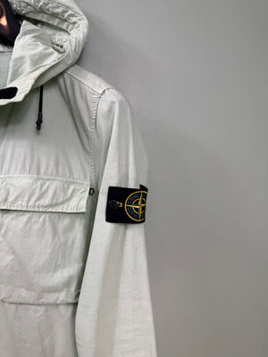 Stone Island Sage Green Hooded Overshirt