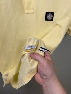 Stone Island Yellow Slim Fit Polo