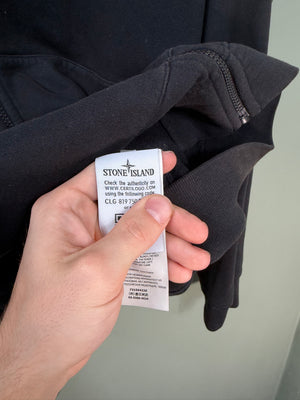 Stone Island Black Zipped Hoodie