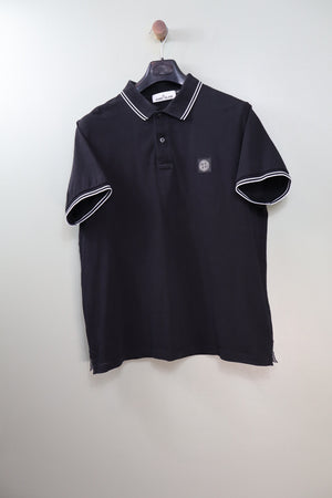 Stone Island Black Slim Fit Polo