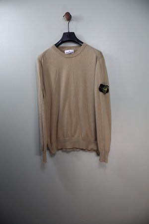 Stone Island Khaki Knit Jumper