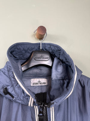 Stone Island Blue Garment Dyed Crinkle Reps NY Jacket