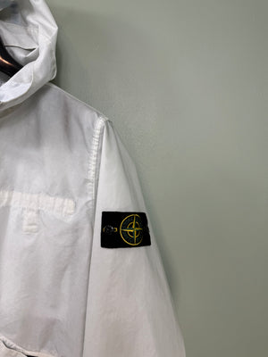 Stone Island White Aggressive Gommato Jacket