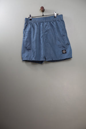 Stone Island Blue Nylon Metal Swim Shorts