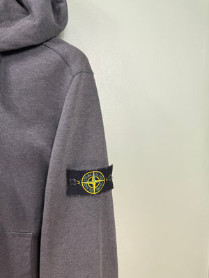 Stone Island Charcoal Grey Zipped Hoodie