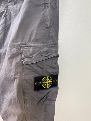 Stone Island Grey RE-T Cargo Bottoms