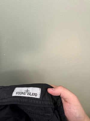 Stone Island Black Cargo Bottoms