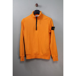 Stone Island Orange 1/4 Zip Jumper