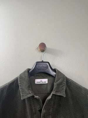 Stone Island Green Corduroy Overshirt