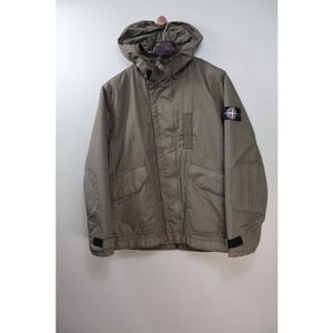 Stone Island Khaki Reflective Weave Ripstop Jacket