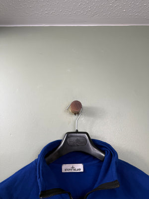 Stone Island Blue 1/4 Zip Jumper