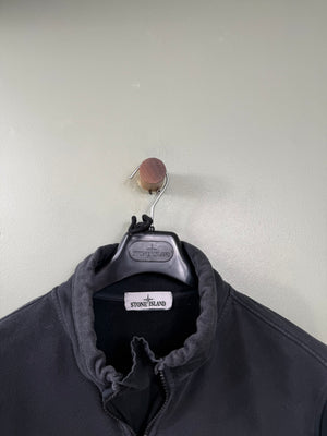 Stone Island Black 1/4 Zip Jumper