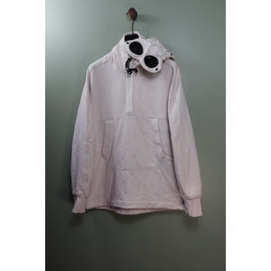 C.P. Company Pink 1/4 Zip Goggle Hoodie
