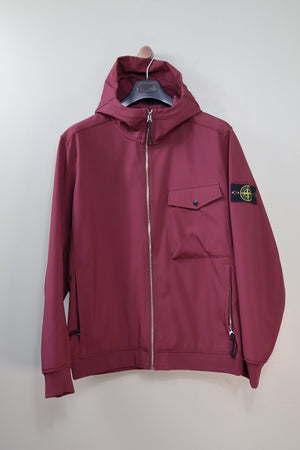 Stone Island Burgundy Soft Shell Jacket