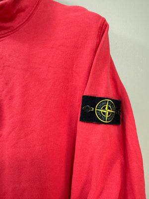 Stone Island Red 1/4 Zip Jumper