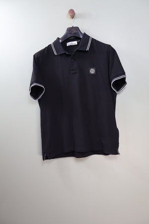 Stone Island Black Slim Fit Polo