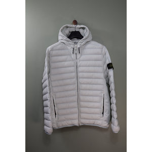 Stone Island Ice Blue Loom Woven Down Jacket