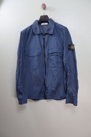 Stone Island Navy Nylon Metal Overshirt