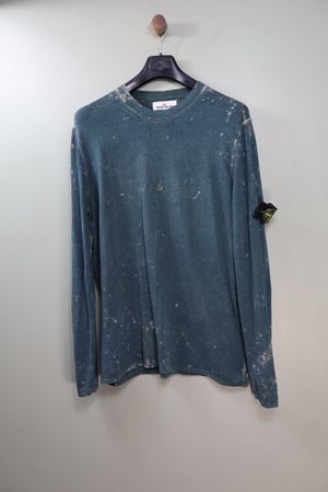 Stone Island Petrol Green Ovo Dye Jumper