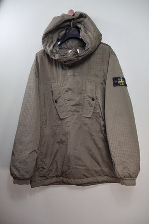 Stone Island Khaki Macro Ripstop Nylon Metal Primaloft Smock