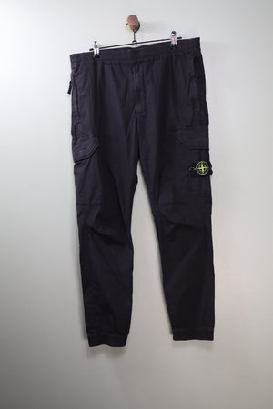Stone Island Black RE-T Cargo Bottoms