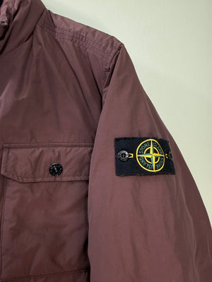 Stone Island Maroon Micro Reps Down Jacket