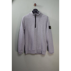 Stone Island Grey 1/4 Zip Jumper