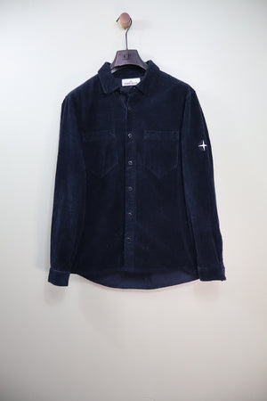 Stone Island Navy Corduroy Overshirt