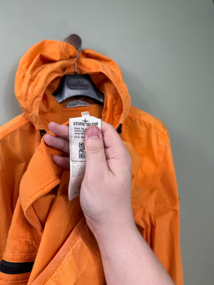 Stone Island Orange Supima Cotton Twill Jacket