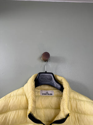Stone Island Yellow Micro Yarn Down Gilet