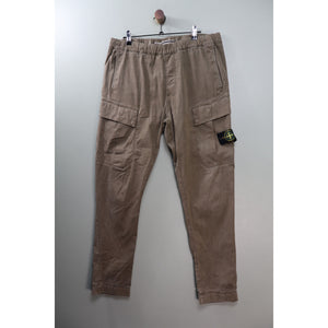 Stone Island Khaki RE-T Cargo Bottoms