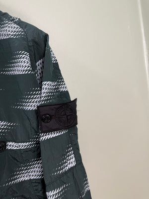 Stone Island Green Nylon Metal Smock