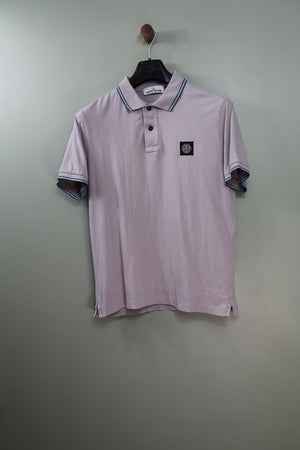 Stone Island Grey Slim Fit Polo