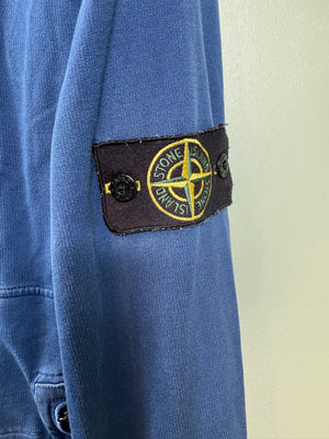 Stone Island Blue Zipped Hoodie