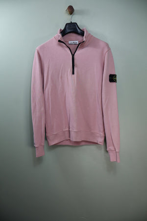 Stone Island Pink 1/4 Zip Jumper