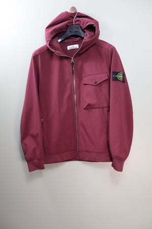 Stone Island Burgundy Soft Shell Jacket