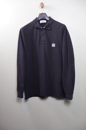 Stone Island Black Regular Fit Polo