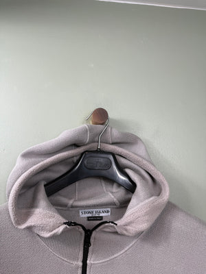 Stone Island Grey Zipped Hoodie