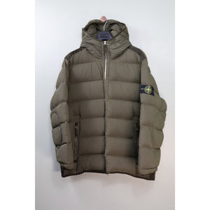 Stone Island Khaki Seamless Tunnel Down Jacket