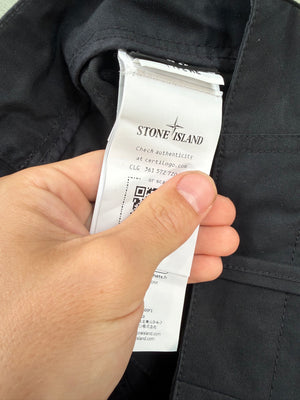 Stone Island Black RE Ghost Cargo Bottoms
