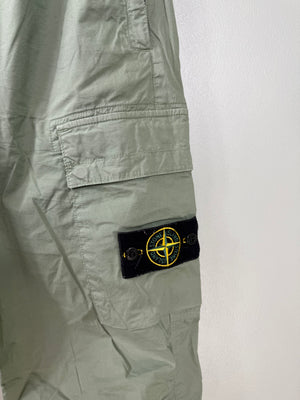Stone Island Green RE-T Cargo Bottoms