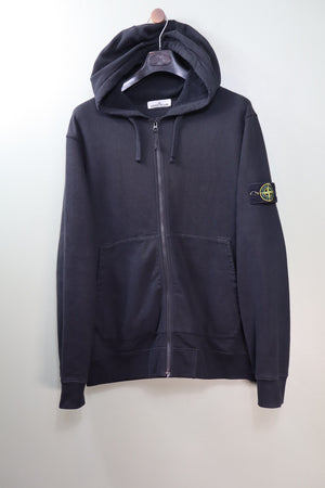 Stone Island Black Zipped Hoodie