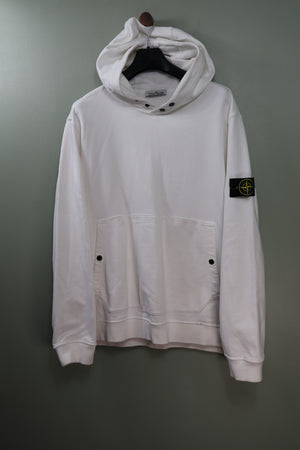 Stone Island White Hoodie