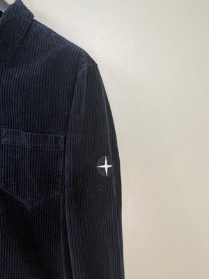Stone Island Navy Corduroy Overshirt