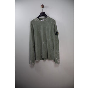 Stone Island Green Ovo Dye Jumper