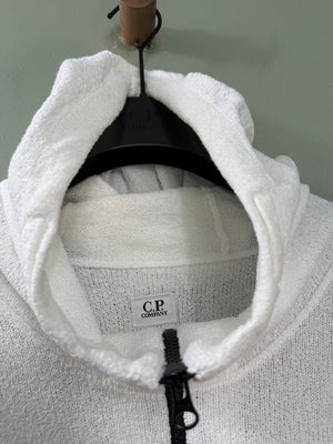 C.P. Company White Towel Hoodie